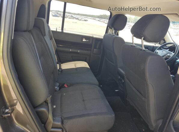 2FMGK5C84KBA00409 2019 FORD FLEX Black Вид задньої частини салону