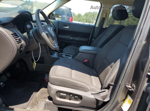 2FMGK5C84KBA00409 2019 FORD FLEX Black Вид салону спереду