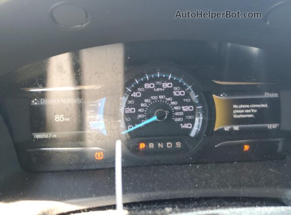2FMGK5C84KBA00409 2019 FORD FLEX Black Вид щитка приладів