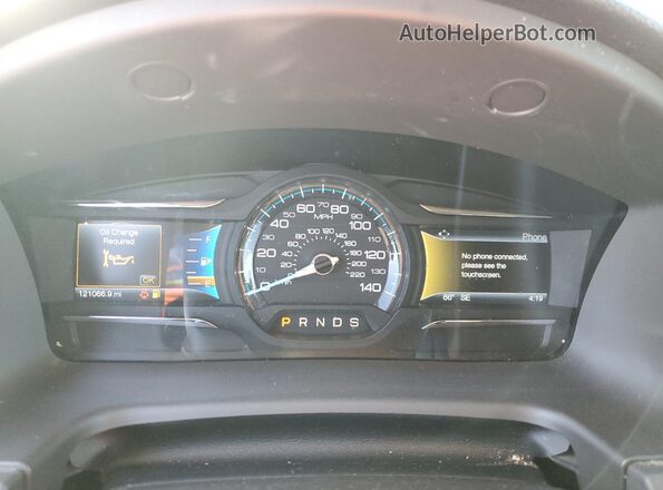 2FMGK5C86GBA24556 2016 FORD FLEX Белый Вид щитка приборов