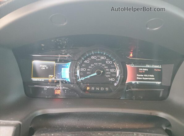 2FMGK5C86JBA09014 2018 FORD FLEX Серый Вид щитка приборов