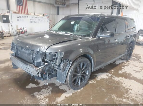 2FMGK5C8XHBA10399 2017 FORD FLEX Gray Vista tres cuartos delantera izquierda