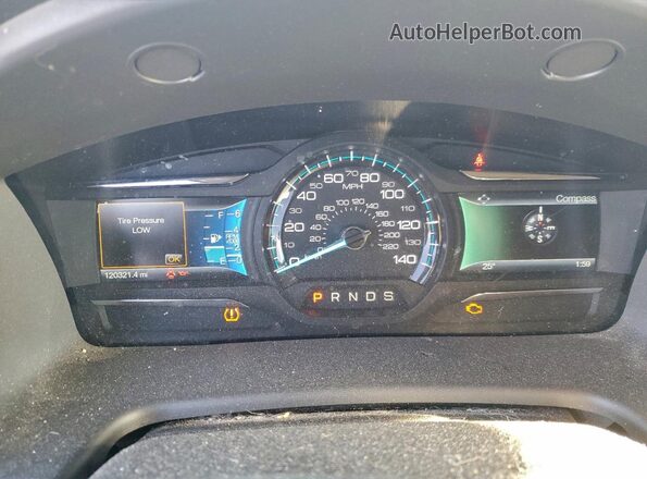 2FMHK6C80GBA23297 2016 FORD FLEX Silver Вид щитка приладів