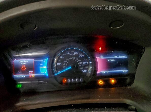 2FMHK6C81GBA04788 2016 FORD FLEX Red Vista del cuadro de instrumentos