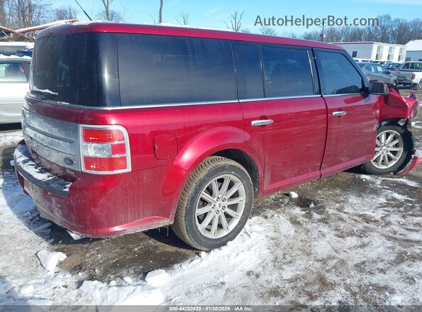 2FMHK6D86KBA20606 2019 FORD FLEX Red Задня права чверть