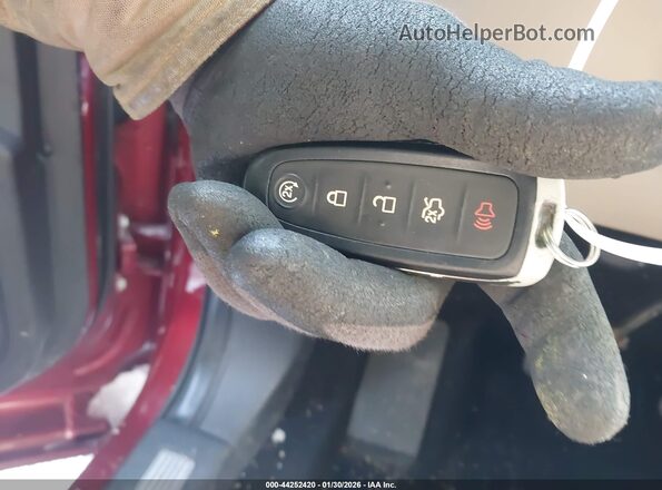 2FMHK6D86KBA20606 2019 FORD FLEX Red Вид панелі приладів