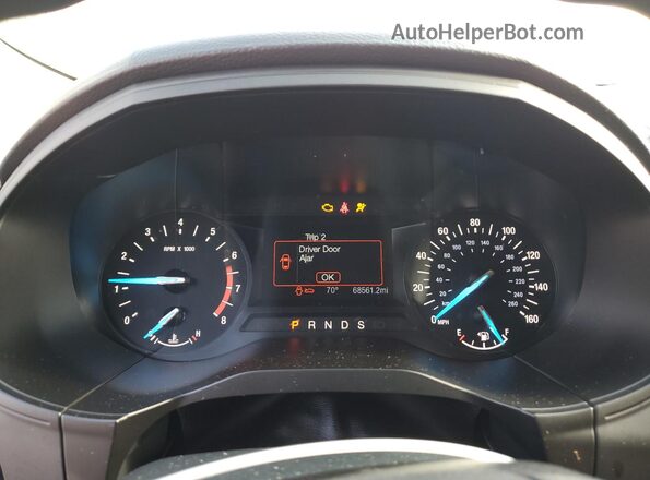 2FMPK3G90LBA73141 2020 FORD EDGE White Instrument cluster view