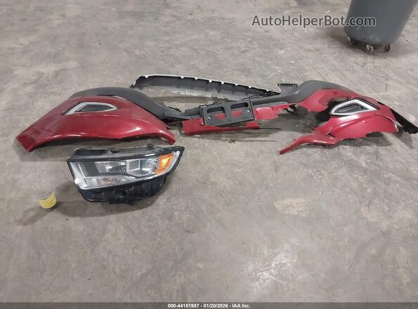 2FMPK3J88GBC31117 2016 FORD EDGE Red ხელსაწყოთა პანელის ხედი