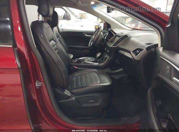 2FMPK3J88GBC31117 2016 FORD EDGE Red წინა სალონის ხედი