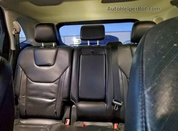 2FMPK3K97JBB06690 2018 FORD EDGE Black Vista de los asientos traseros