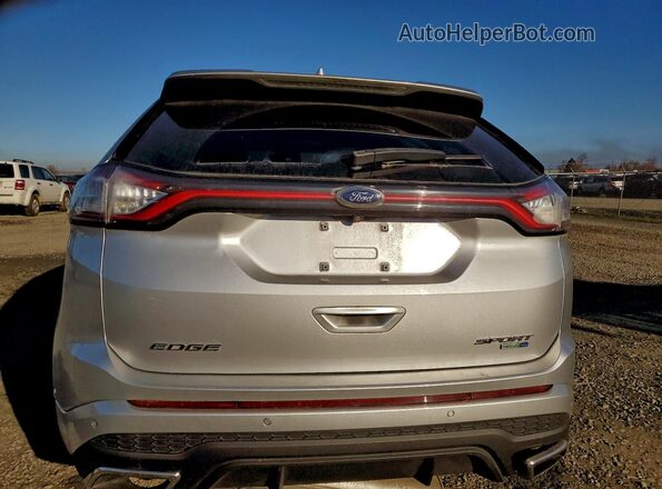 2FMPK4AP1GBC38049 2016 FORD EDGE Silver უკანა ხედი