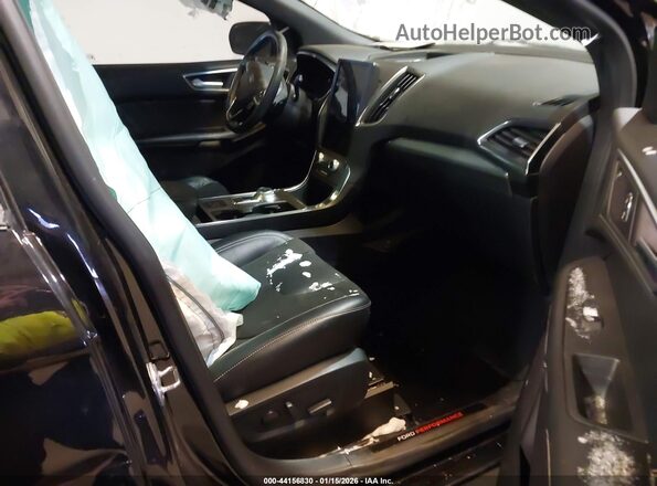 2FMPK4AP2MBA46473 2021 FORD EDGE Black Widok wnętrza z przodu