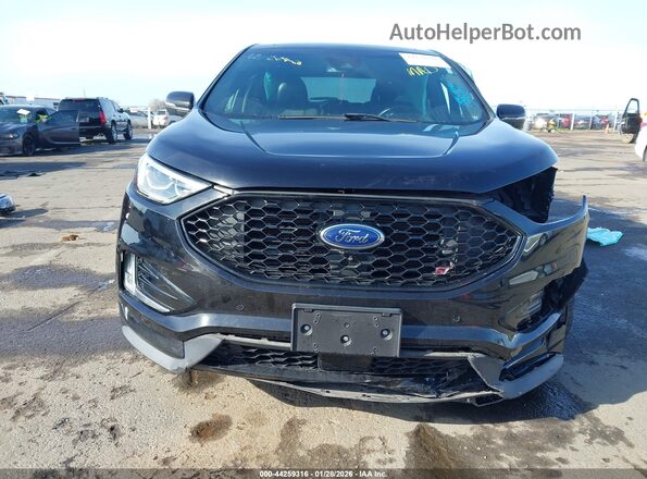 2FMPK4AP4KBC01473 2019 FORD EDGE Black Widok zestawu wskaźników