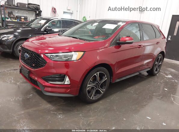 2FMPK4AP6KBC20896 2019 FORD EDGE Красный Передняя левая четверть