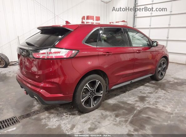 2FMPK4AP6KBC20896 2019 FORD EDGE Красный Задняя правая четверть