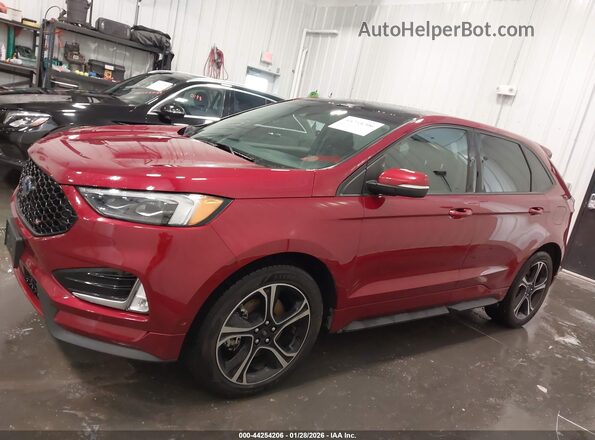 2FMPK4AP6KBC20896 2019 FORD EDGE Красный Панорамный вид салона 360°