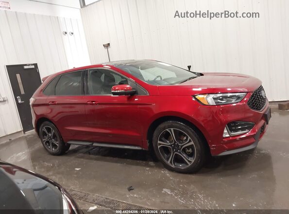 2FMPK4AP6KBC20896 2019 FORD EDGE Красный Вид задней части салона