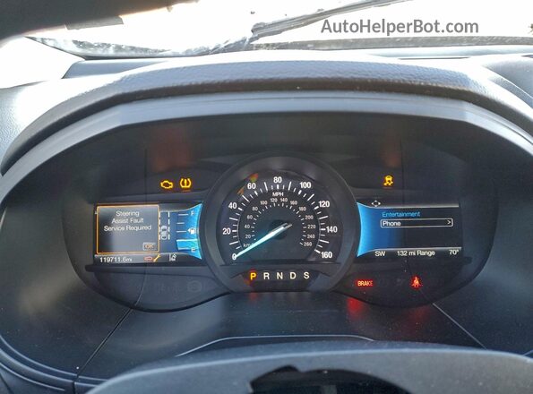 2FMPK4G98RBA10786 2024 FORD EDGE Silver Вид щитка приладів
