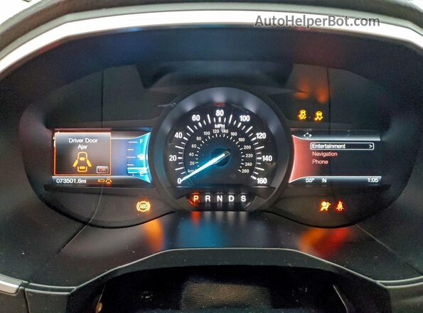 2FMPK4J83GBB66795 2016 FORD EDGE Красный Вид щитка приборов