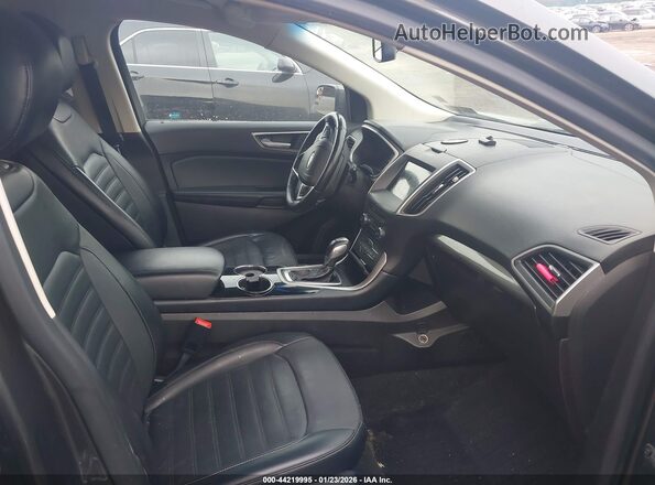 2FMPK4J85HBC58279 2017 FORD EDGE Gray Vista interior delantera