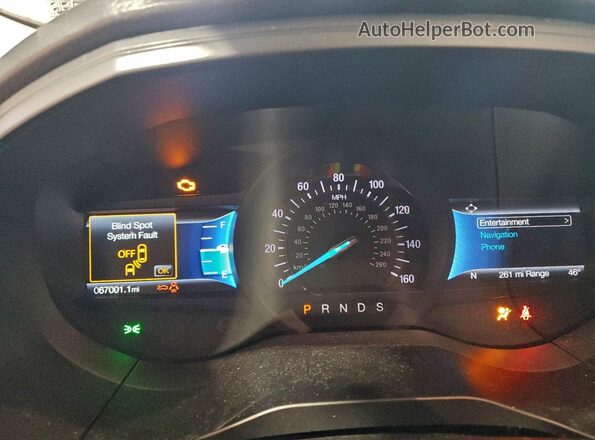 2FMPK4J90PBA34201 2023 FORD EDGE Silver Vista del cuadro de instrumentos