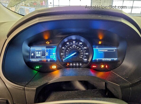 2FMPK4J92NBA71019 2022 FORD EDGE Silver Вид щитка приладів