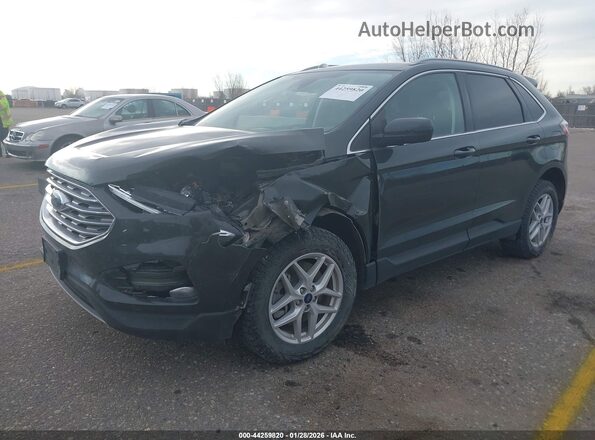 2FMPK4J95NBA19061 2022 FORD EDGE Gray Vista tres cuartos delantera izquierda