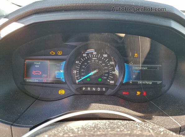 2FMPK4J96PBA18875 2023 FORD EDGE Black ხელსაწყოთა პანელის ხედი