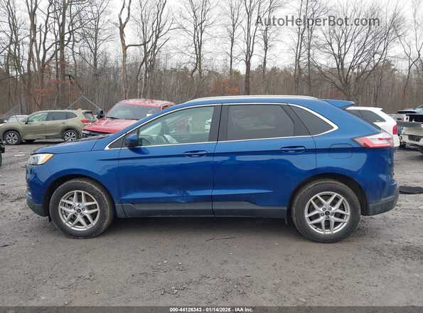 2FMPK4J97PBA11790 2023 FORD EDGE Blue Панорамний вид салону 360°