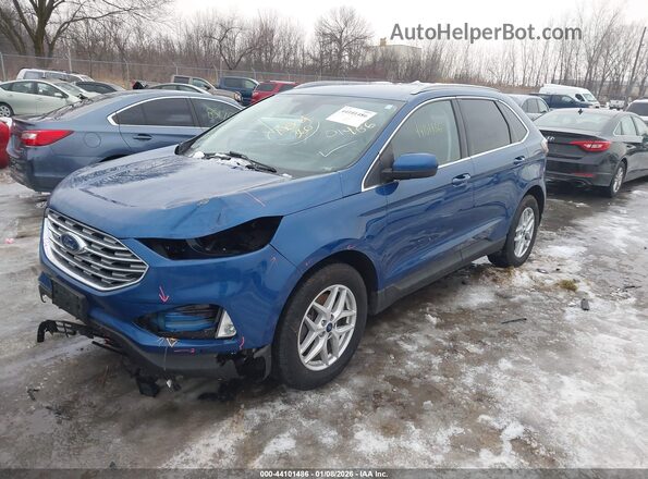 2FMPK4J98NBA01833 2022 FORD EDGE Blue 