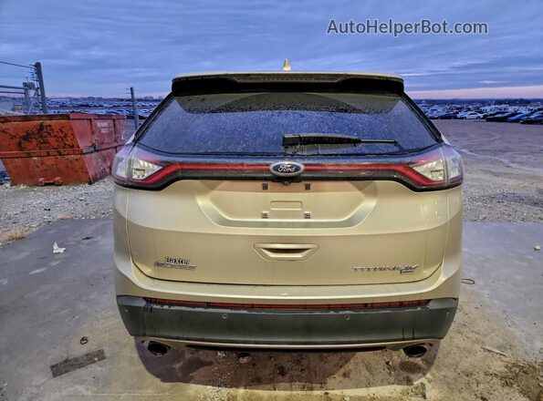 2FMPK4K89JBC55499 2018 FORD EDGE Tan უკანა ხედი