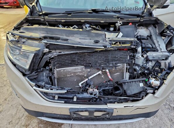 2FMPK4K89JBC55499 2018 FORD EDGE Tan ძრავის განყოფილების ხედი
