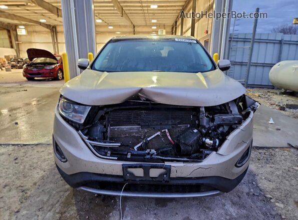 2FMPK4K89JBC55499 2018 FORD EDGE Tan წინა ხედი