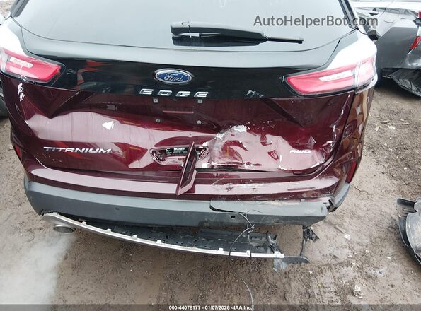 2FMPK4K90NBA41645 2022 FORD EDGE Burgundy 