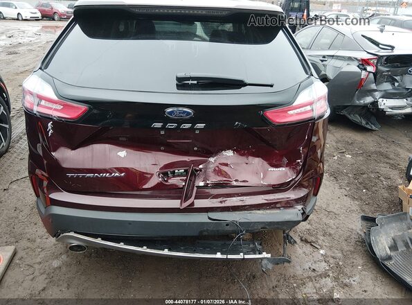 2FMPK4K90NBA41645 2022 FORD EDGE Burgundy 