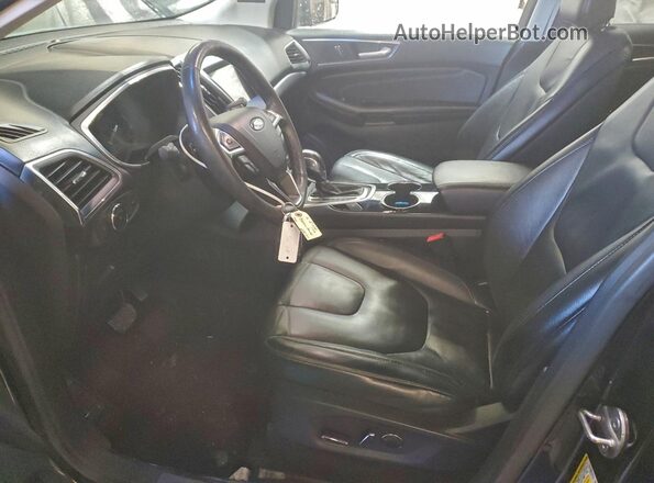 2FMPK4K91GBB41918 2016 FORD EDGE Black Widok wnętrza z przodu