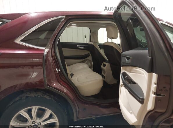 2FMPK4K92KBB76377 2019 FORD EDGE Maroon VIN sticker view
