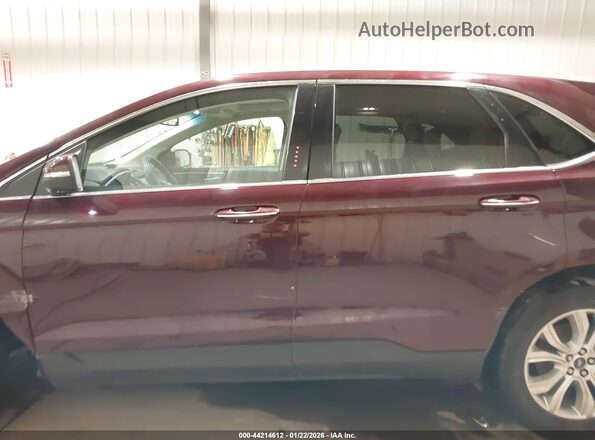 2FMPK4K92KBB76377 2019 FORD EDGE Maroon 360 interior view