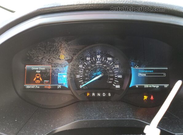 2FMPK4K92NBA45437 2022 FORD EDGE Черный Вид щитка приборов