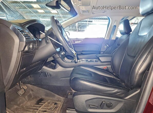 2FMPK4K95MBA45141 2021 FORD EDGE Maroon Vista interior delantera