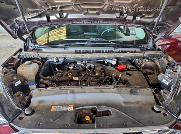 2FMPK4K95MBA45141 2021 FORD EDGE Maroon Vista del compartimento del motor