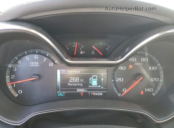 2G1105S39L9104529 2020 CHEVROLET IMPALA Red Вид щитка приладів