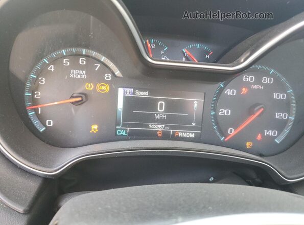 2G1145S34G9206671 2016 CHEVROLET IMPALA Black Widok zestawu wskaźników