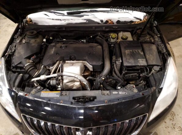 2G4GK5EX0G9113731 2016 BUICK REGAL Black Engine compartment view