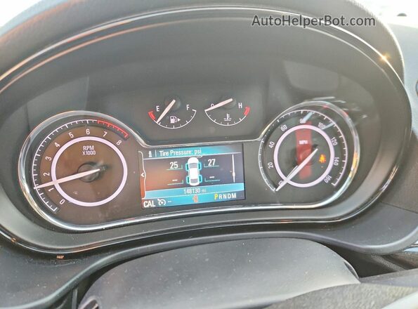 2G4GK5EX0G9113731 2016 BUICK REGAL Black Instrument cluster view