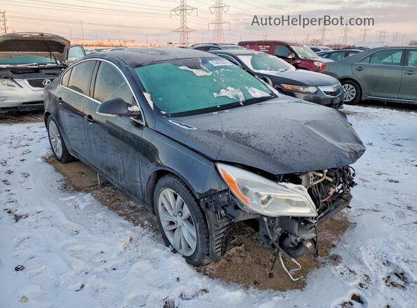 2G4GK5EX4G9122612 2016 BUICK REGAL Black Front right