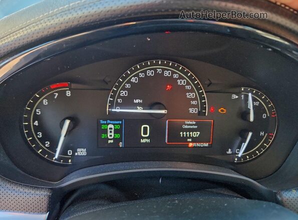 2G61M5S37J9166488 2018 CADILLAC XTS Silver ხელსაწყოთა პანელის ხედი