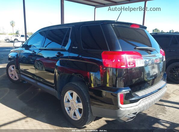 2GKALMEK5G6143531 2016 GMC TERRAIN Black Rear left