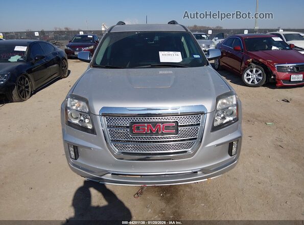 2GKALREK5G6316025 2016 GMC TERRAIN Silver Widok zestawu wskaźników