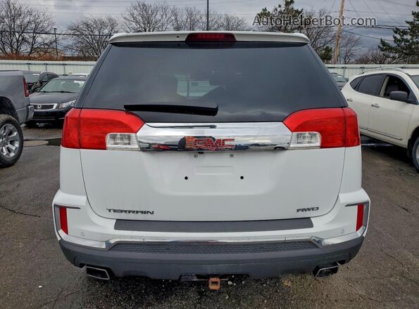 2GKFLUE39G6357257 2016 GMC TERRAIN White Widok z tyłu